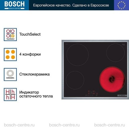Электрическая варочная панель Bosch PKE 645 BB2E