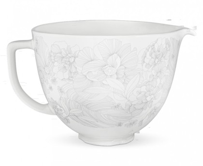 Чаша KitchenAid 5KSM2CB5PWFкерамическая 4,7 л цветочный шепот