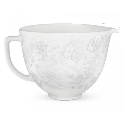 Чаша KitchenAid 5KSM2CB5PWFкерамическая 4,7 л цветочный шепот