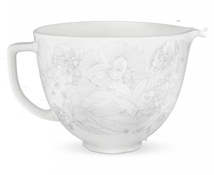 Чаша KitchenAid 5KSM2CB5PWFкерамическая 4,7 л цветочный шепот