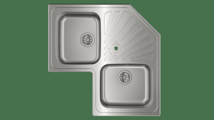 Кухонная мойка Teka Angular 2B Polished нержавеющая сталь