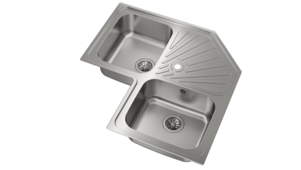Кухонная мойка Teka Angular 2B Polished нержавеющая сталь