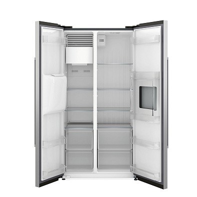 Холодильник Kuppersbusch FKG 9803.0 E side-by-side отдельностоящий, с морозильной камерой , цвет нержавеющая сталь