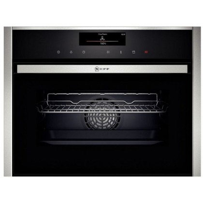Духовой шкаф  Neff C18FT48N0, цвет серебристый