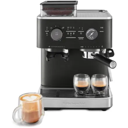 Полуавтоматическая эспрессо-машина KitchenAid черный чугун 5KES6551EBK