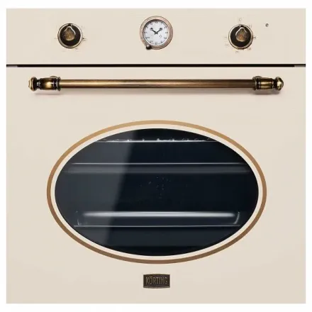 Духовой шкаф Korting OKB 461 CRB, цвет слоновая кость; цвет ручки и регуляторов - бронза