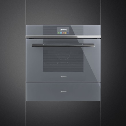 Подогреватель посуды Smeg CPR115S серебристое стекло