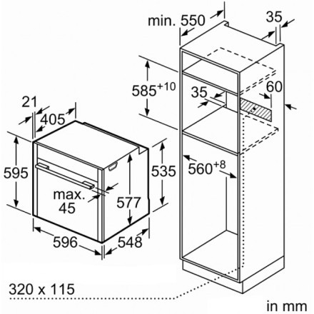 Духовой шкаф  Neff B55CS22N0, цвет нержавеющая сталь