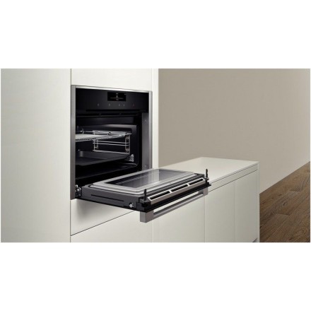 Духовой шкаф  Neff C18FT48N1, цвет серебристый