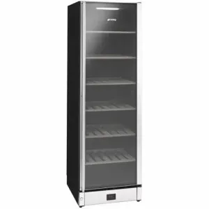 Холодильный шкаф для вина Smeg SCV115A, цвет черное стекло