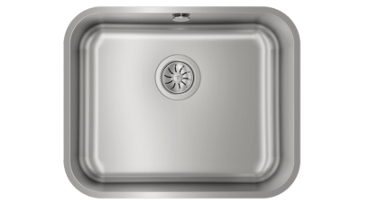Мойка из нержавеющей стали с 1-ой чашей/ Подстольный монтаж