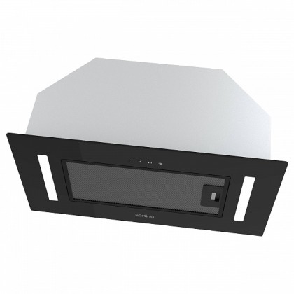 Вытяжка Korting Khi 6765 gn полновстраиваемая, цвет черное стекло