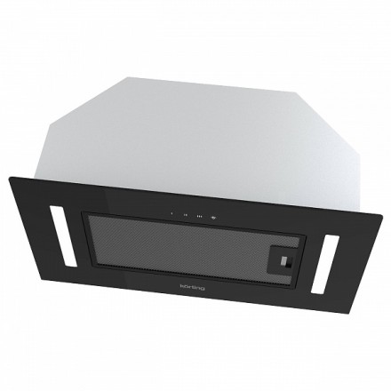 Вытяжка Korting Khi 6765 gn полновстраиваемая, цвет черное стекло