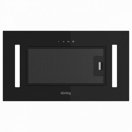 Вытяжка Korting Khi 6765 gn полновстраиваемая, цвет черное стекло