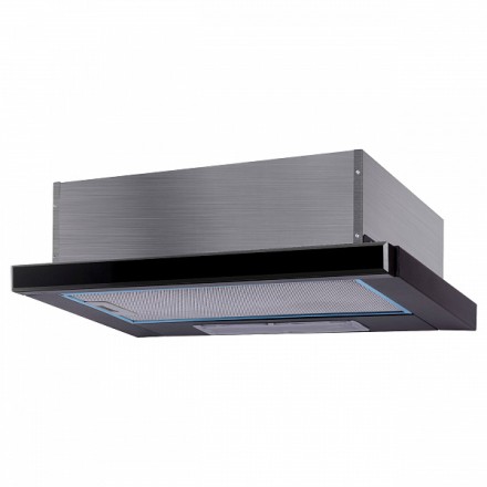 Вытяжка Korting Khp 6501 gn с выдвижным экраном, цвет черное стекло