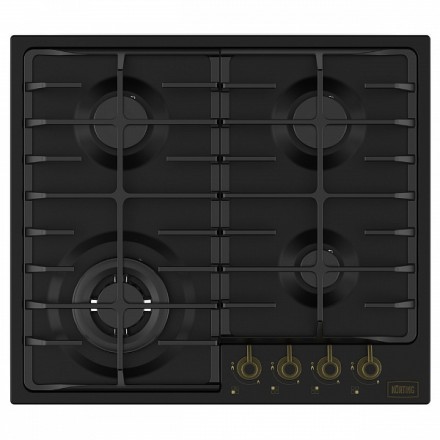 Варочная панель Korting Hg 674 ctrn газовая, цвет матовый черный