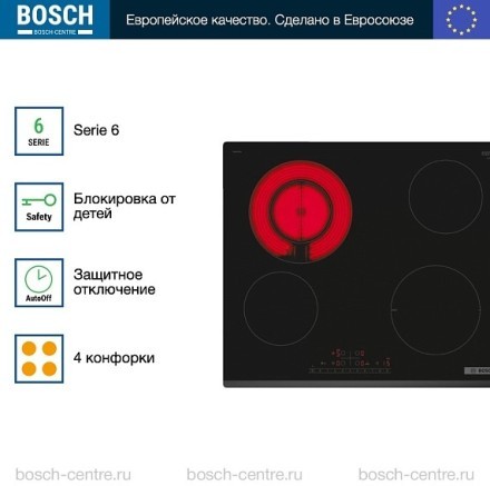 Электрическая варочная панель Bosch PKF631FP3E