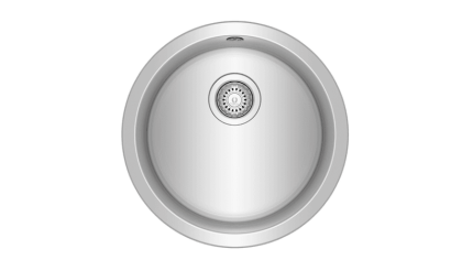 Мойка из нержавеющей стали с 1-ой чашей / Подстольный монтаж /Врезной монтаж