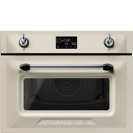 Духовой шкаф Smeg so4902m1p многофункциональный компактный , цвет кремовый