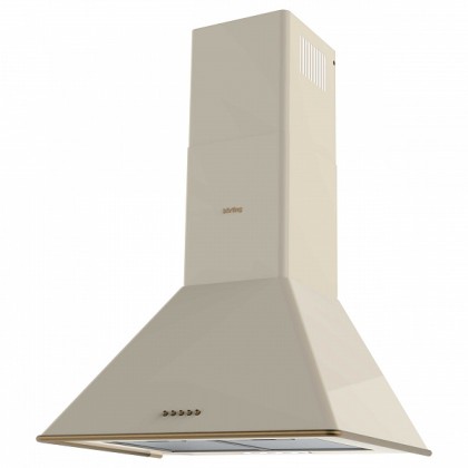 Вытяжка Korting Khc 6648 rb купольная, цвет слоновая кость