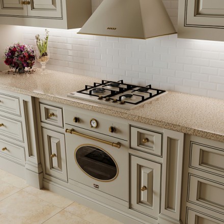 Вытяжка Korting Khc 6648 rb купольная, цвет слоновая кость