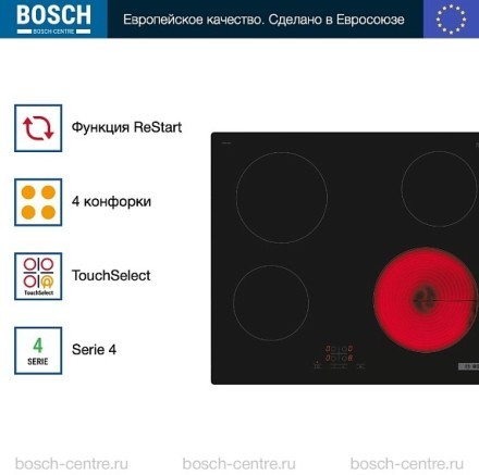 Электрическая варочная панель Bosch PKE611BA2E