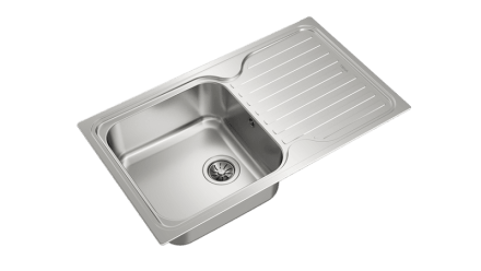 Мойка из нержавеющей стали с 1-ой чашей/ Врезной монтаж