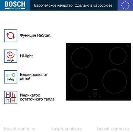 Электрическая варочная панель Bosch PKE611BA1R