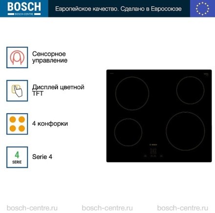 Электрическая варочная панель Bosch PKE611BA1R