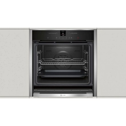 Духовой шкаф  Neff B57CR22N0, цвет серебристый
