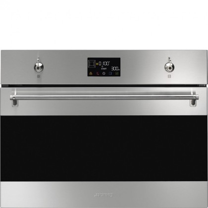 Духовой шкаф Smeg so4302m1x компактный , цвет нержавеющая сталь