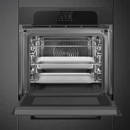 Духовой шкаф Smeg SO6204APB с паром и микроволнамиДуховой шкаф Smeg SO6204APB с паром и микроволнами