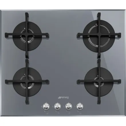 Варочная панель Smeg PV164 газовая, цвет серебристый, стекло Stopsol