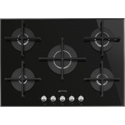 Варочная панель Smeg PV175 газовая, цвет черный