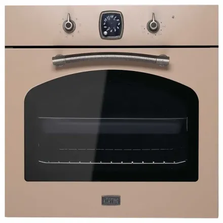 Духовой шкаф Korting OKB 481 CRSK, цвет кашемир; цвет ручек - состаренное серебро