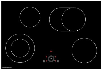 Варочная панель Kuppersbusch KE 8330.0 SR электрическая, цвет черное стекло