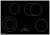 Варочная панель Kuppersbusch KE 8330.0 SR электрическая, цвет черное стекло