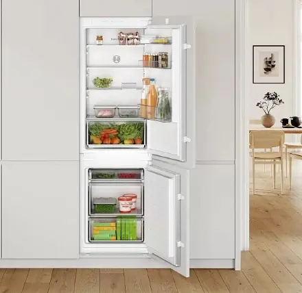 Встраиваемый двухкамерный холодильник Bosch KIV 865 SF0